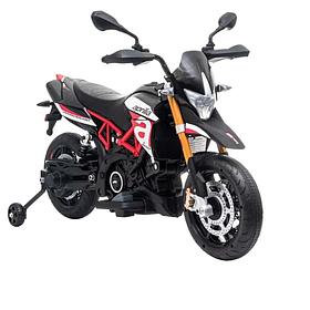 Акумуляторний мотоцикл для дітей APRILIA DORSODURO 900, дитячий мотоцикл 3-8 років, дитячий мотоцикл до 30 кг