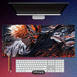 Килимок для миші з дизайном аніме хлопця з монстром , розмір 80/40, фото 4