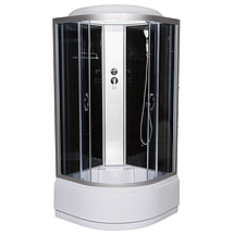 Душовий бокс Vivia Glory 95 BF 90x90х220 см на глибокому піддоні тоноване скло, фото 4