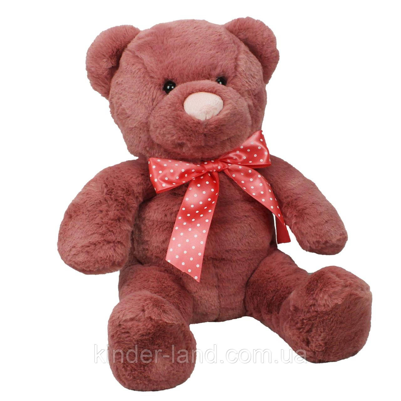 М’яка іграшка Ведмедик Тедді з карманом та бантиком, 40 см, фото 1