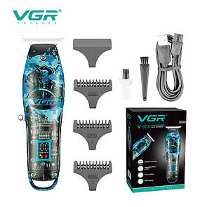 Тример VGR V-923, 4 насадки, LED display