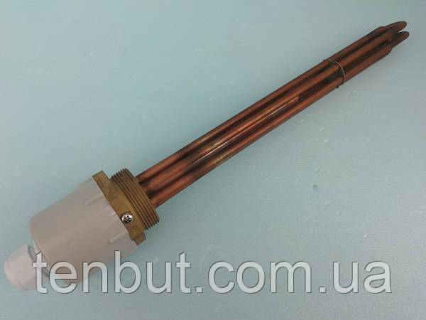 Блок ТЕН мідний 6.0 кВт./2.0" дюйма / 220 В. / L-330 мм. виробник KAWAI