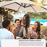 Сонцезахисна парасолька + захисний чохол Daria, бежевий колір, фото 8