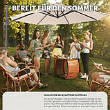 Сонцезахисна парасолька + захисний чохол Daria, бежевий колір, фото 10