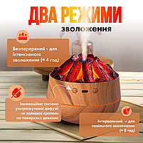 Зволожувач повітря нічник Вулкан 300 мл с LED підсвічуванням і таймером (V-300), фото 3