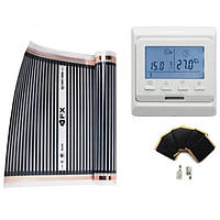 Нагрівальна плівка Felix 220 Вт/м2/, ширина 1 м (5 м2,1100 Вт) і програмований терморегулятор, тепла підлога