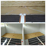 Нагрівальна плівка Felix 220 Вт/м2/, ширина 1 м (5 м2,1100 Вт) і програмований терморегулятор, тепла підлога, фото 7