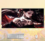 Килимок для миші з дизайном містичної дівчини , розмір 60/30, фото 4