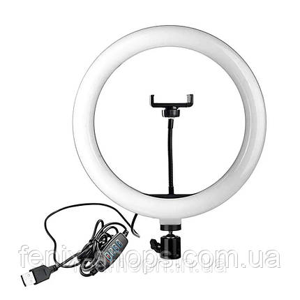 Кільцева світлодіодна лампа Ring Fill Light QX-300 діаметром 30 см, фото 1