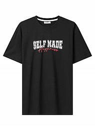 Чоловіча футболка з написом у батальних розмірах