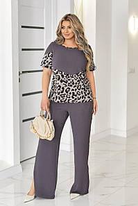 Костюм жіночий легкий великого розміру 1626вт р.50-64