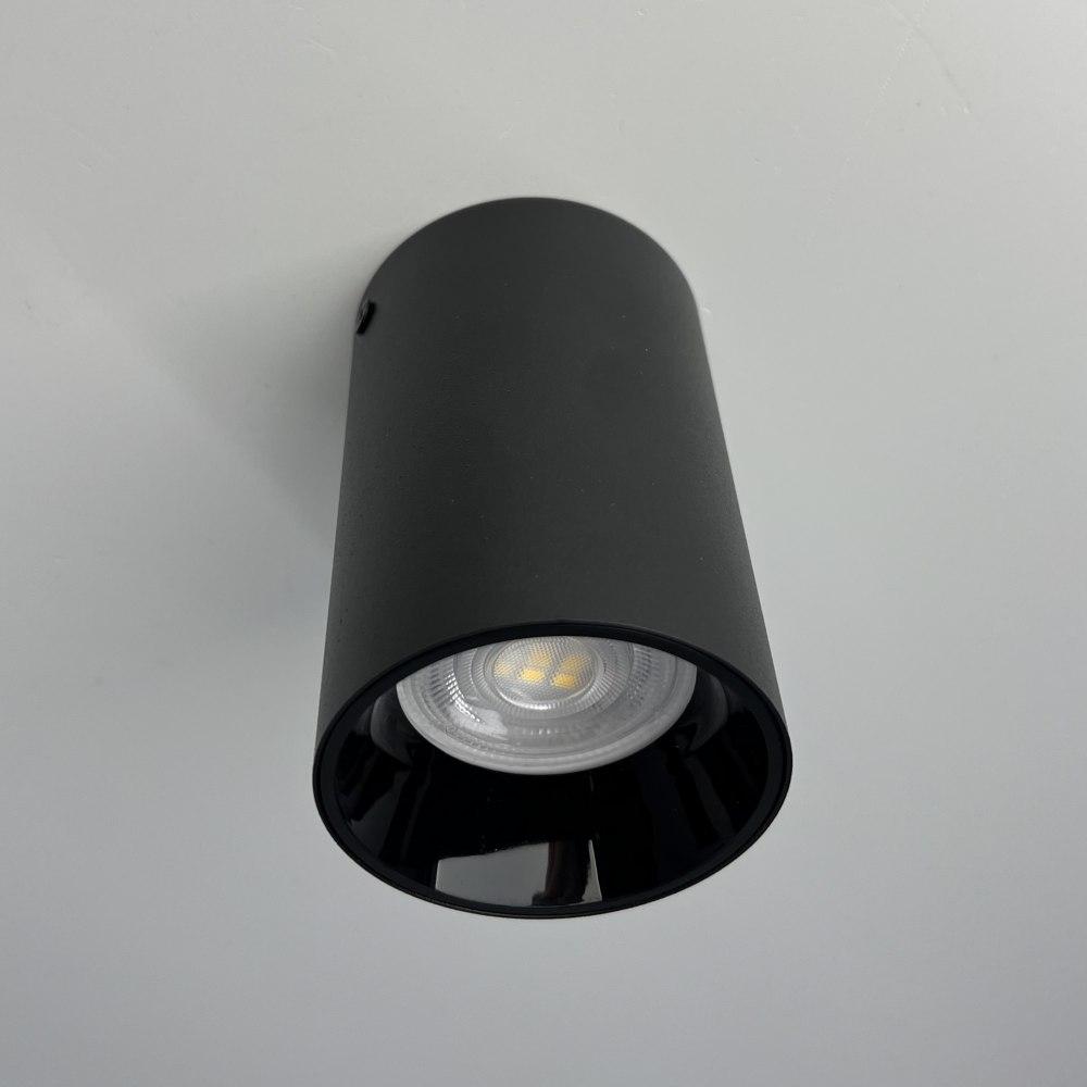 Світильник накладний BESTA 1хGU10 BLACK Luminaria 220V IP20 (под сменную LED лампу) точечный Ø65x100