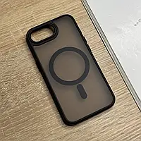Матовий чохол на iPhone 16e. Захищений, чорного кольору, напівпрозорий ззаду Matte Design