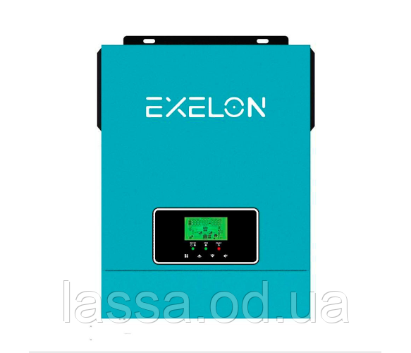 Инвертор Exelon EXS-3000/24, 3200VA, 24V, ток заряда 0-60A, MPPT (30-400VDC, 80A), 357x273x95mm, 4.8 kg
