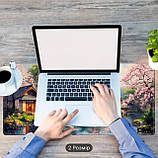 Килимок для миші з дизайном пейзажу з сакурами та вулканом, розмір 80/30, фото 6