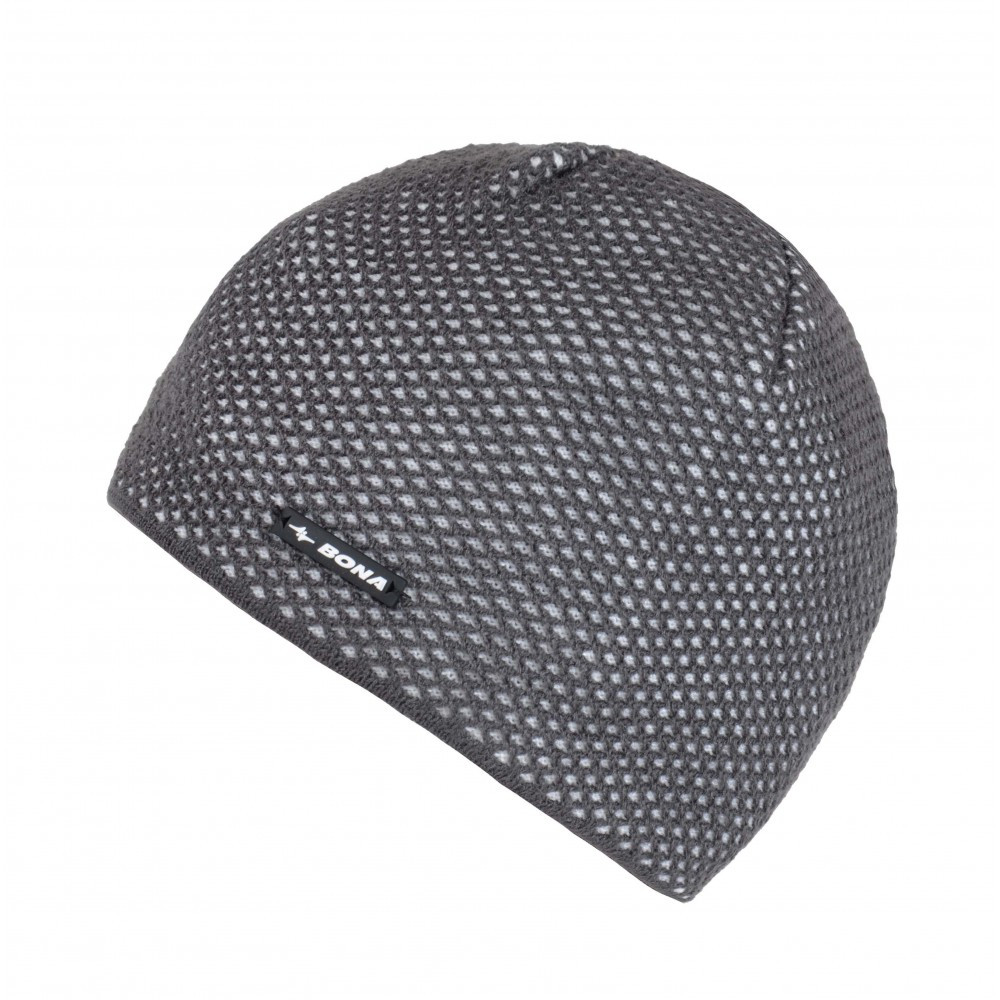 Шапка чоловіча сіра унисекс підліткова Bona 1823 D Бона, фото 1
