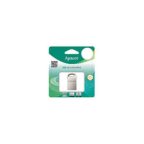 Флеш накопичувач 16GB Apacer AH115 Silver USB 2.0, фото 4