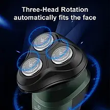 Електробритва 9D Electric Shaver Original акумуляторна USB для чоловіків плаваюче лезо, фото 4