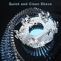 Електробритва 9D Electric Shaver Original акумуляторна USB для чоловіків плаваюче лезо, фото 5