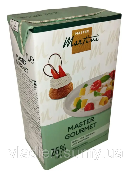 Вершки кулінарні "Master Gourmet Gold" Майстер Гурме 26%, 1л (Італія)