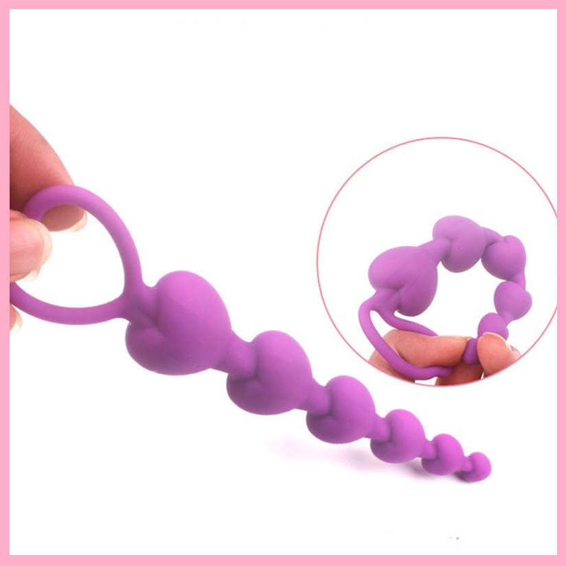 Інтимна іграшка анальна пробка ,ланцюжок, фото 1