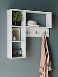 Вішалка.Вішалка настінна.Вішалка в передпокій.Вішалка настінна з полицею., фото 3