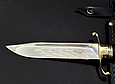 Подарунковий мисливський ніж "Фінка Вовк" в піхвах з натуральної шкіри ручна робота, фото 5