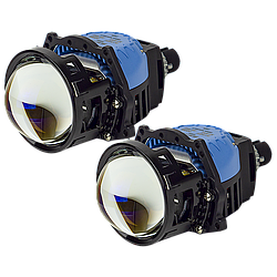 DriveX BiLed City 3.0" 60/70W 6000K світлодіодні лінзи 3 чіпа з синім склом