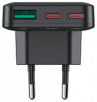 Acefast A100 65W GaN 2 USB-C+ USB-A ultra cienka - Black, фото 4