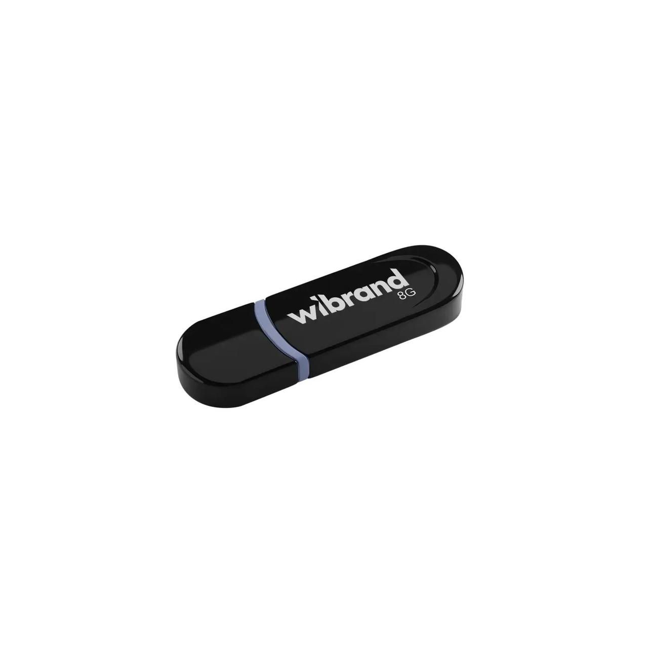 Флеш накопичувач 8GB Wibrand Panther Black USB 2.0