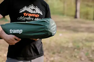 Самонадувний килимок Tramp UTRI-004 Connect | М'який та комфортний туристичний каремат, надійний захист від холоду та вологи, 5 см, фото 4