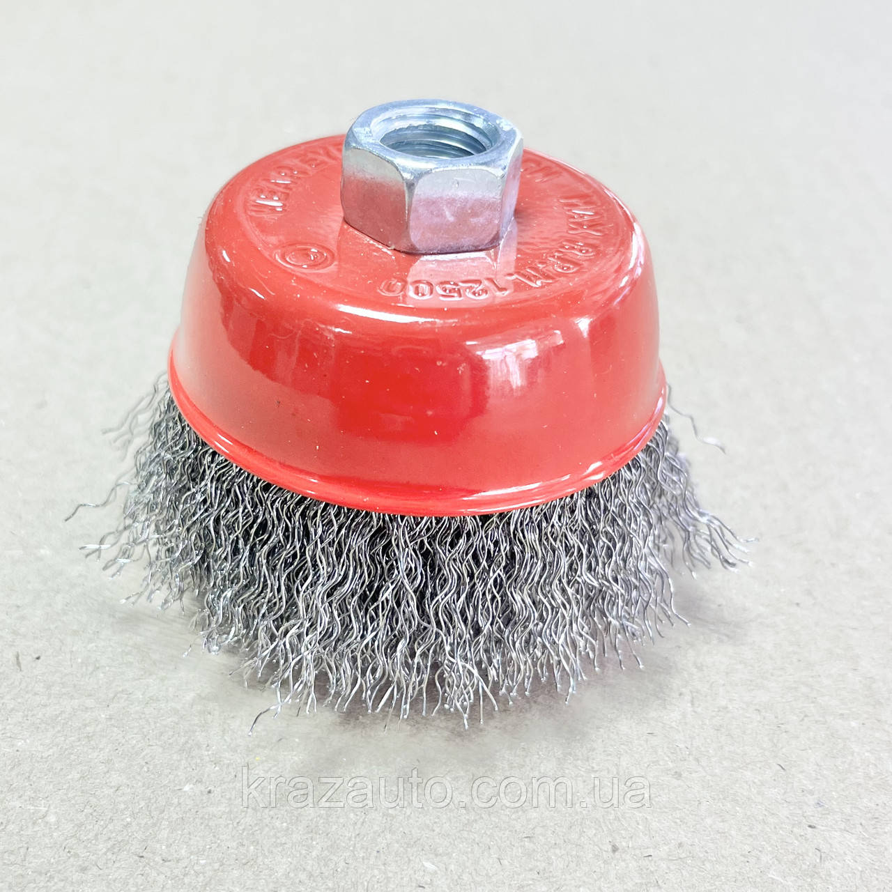 Щітка чашкова 75 мм, для КШМ, М14 (витий дріт) INTERTOOL BT-1075