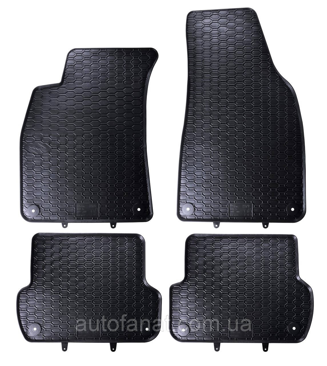 Килимки Audi A4 (B6, B7) 2000-2008, Seat EXEO 2008-2013, в салон гумові 4шт. Geyer & Hosaja Польща (818/4C)