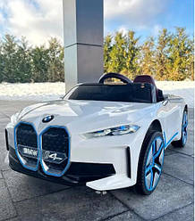 Дитячий автомобіль на акумуляторі BMW i4 Білий