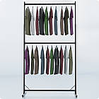 Стійка регульована розбірна "TAIPEI" 1250х2250х500мм. Рейл торговий для одягу, кронштейнів для бутіка., фото 4