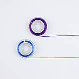 Набір лісок різнокольорових для бісеру 10 штук нитка для бісеру, фото 4