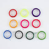 Набір лісок різнокольорових для бісеру 10 штук нитка для бісеру, фото 5
