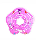 Надувне коло з брязкальцями для купання немовлят коло на шию для купання дітей у ванній у бассейні, фото 3