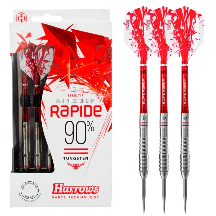 Дротики дартс із вольфраму Rapide 90% Harrows Англія 23 грам