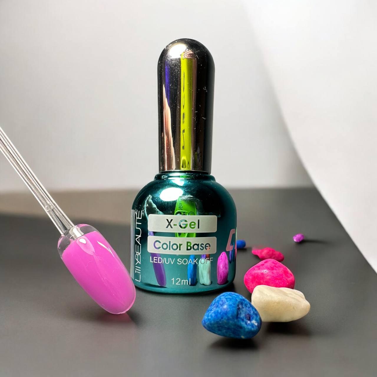 Каучукова камуфляжна база LIlly Beaute Macaron Base №02, 12 мл