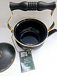 Вінтажний чайник із чавуну 24 до позолота, фото 4