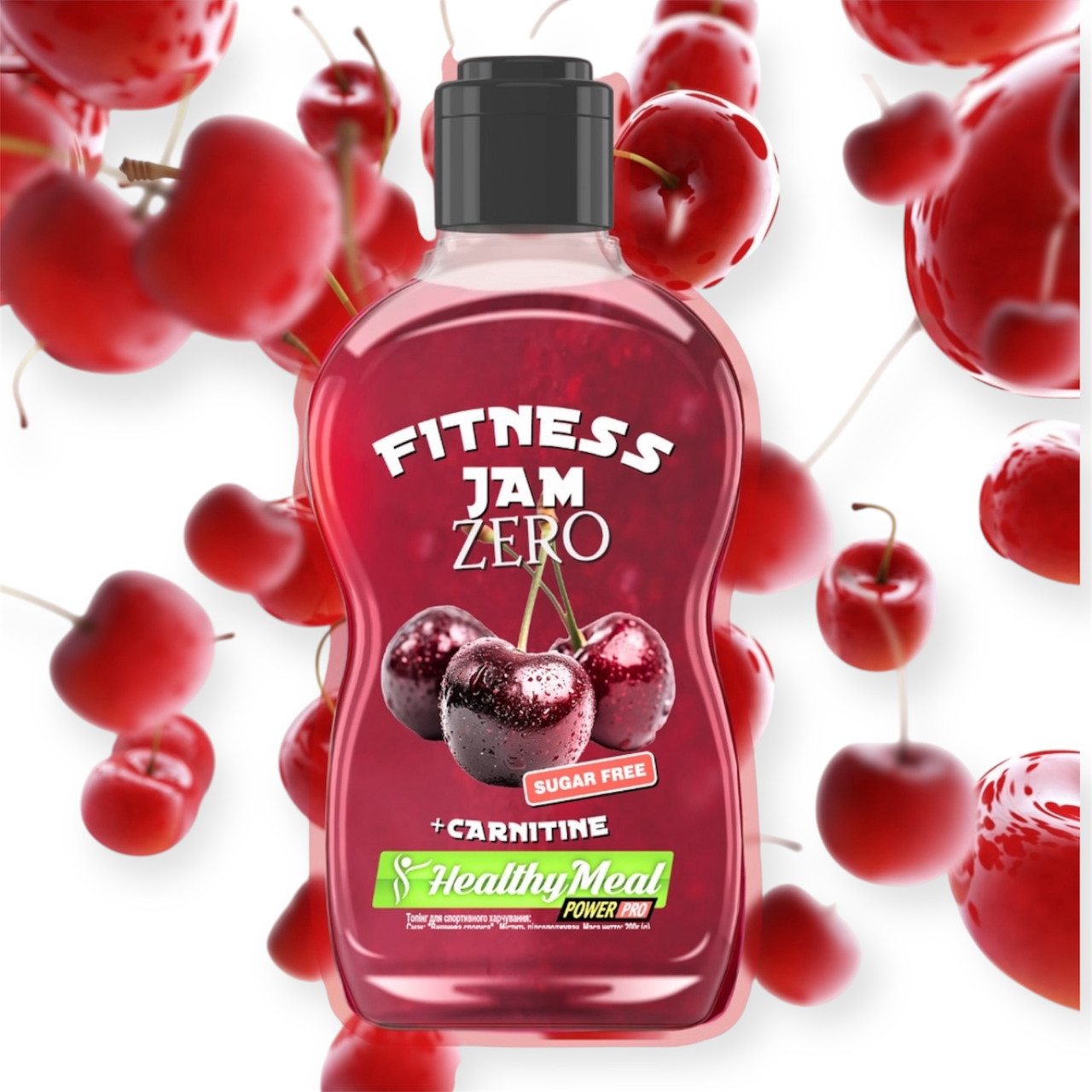 Фітнес джем вишневий без цукру ZERO ,200 г ,Healthy Meal