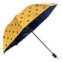 Парасолька механічна + чохол 8К жовта 55 см, Механічна парасоль, Парасоль з чохлом купол 100 см