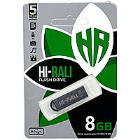 Флешка 8GB Hi-Rali Fit series Silver