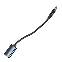 Кабель-перехідник Type-C/USB 15 см чорний