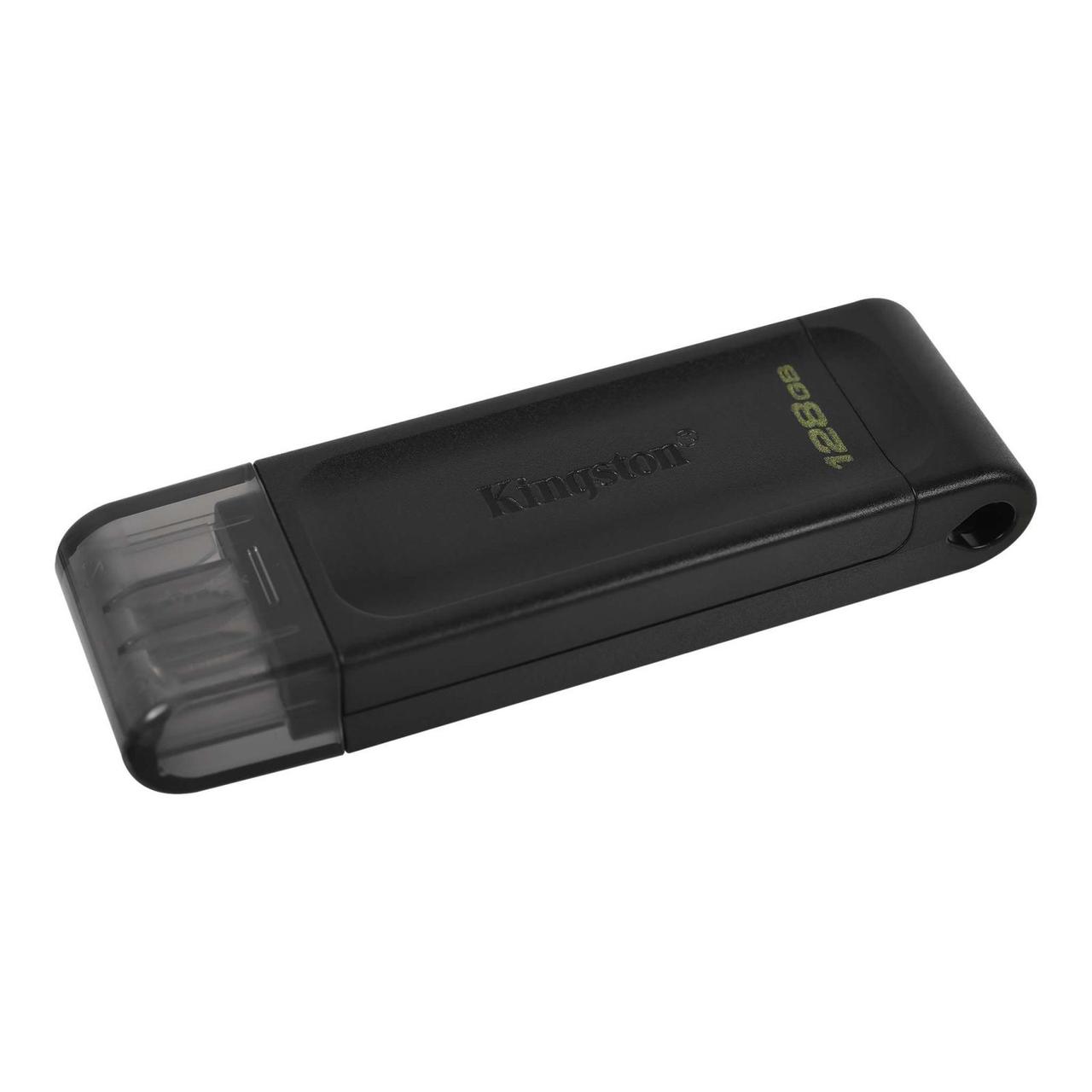 Флеш накопичувач USB3.2 128GB Type-C Kingston DataTraveler 70 Black