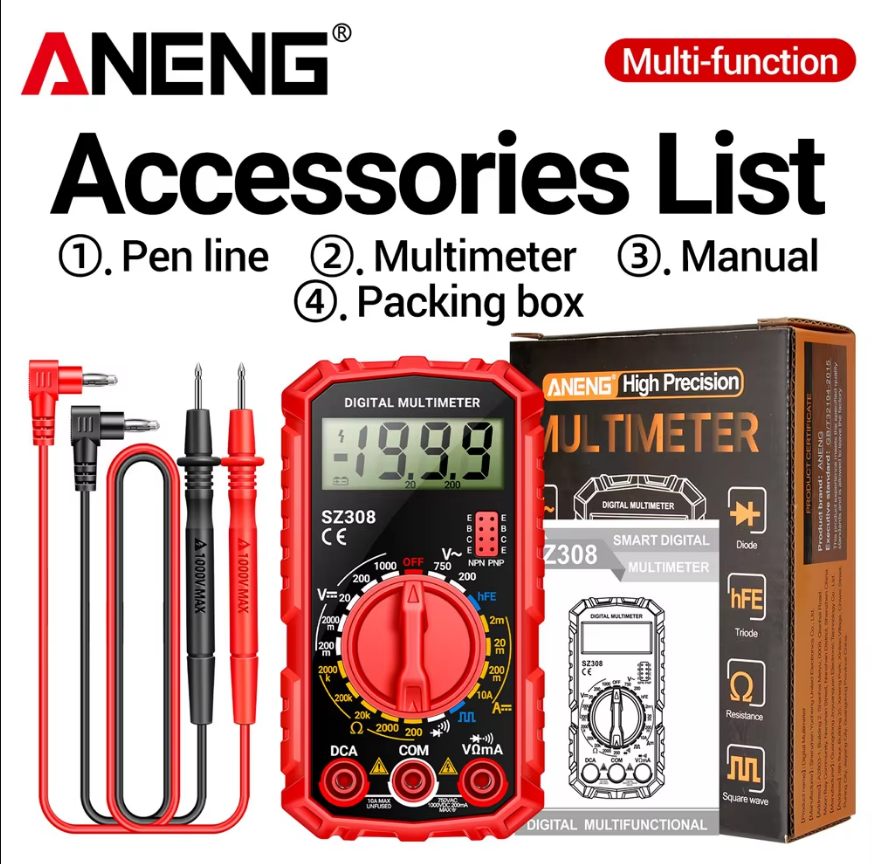 ANENG SZ308 портативний цифровий мультиметр