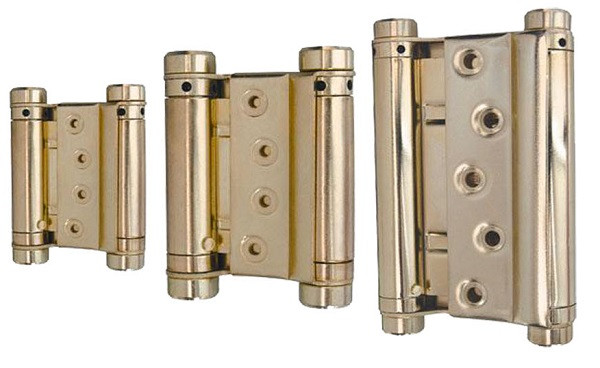 Петлі дверні маятникові MERT 120/100 мм, латунь, фото 1