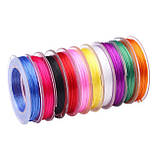 Набір лісок різнокольорових для бісеру 10 штук нитка для бісеру, фото 8