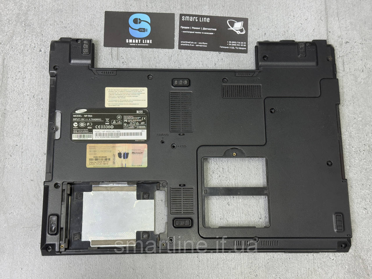 Нижня частина корпусу піддон корито для ноутбука Samsung R55 | NZ-3769, фото 1
